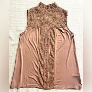 Cable & Gauge Women's Sleeveless Light Blush Pink Tank Top Size Small